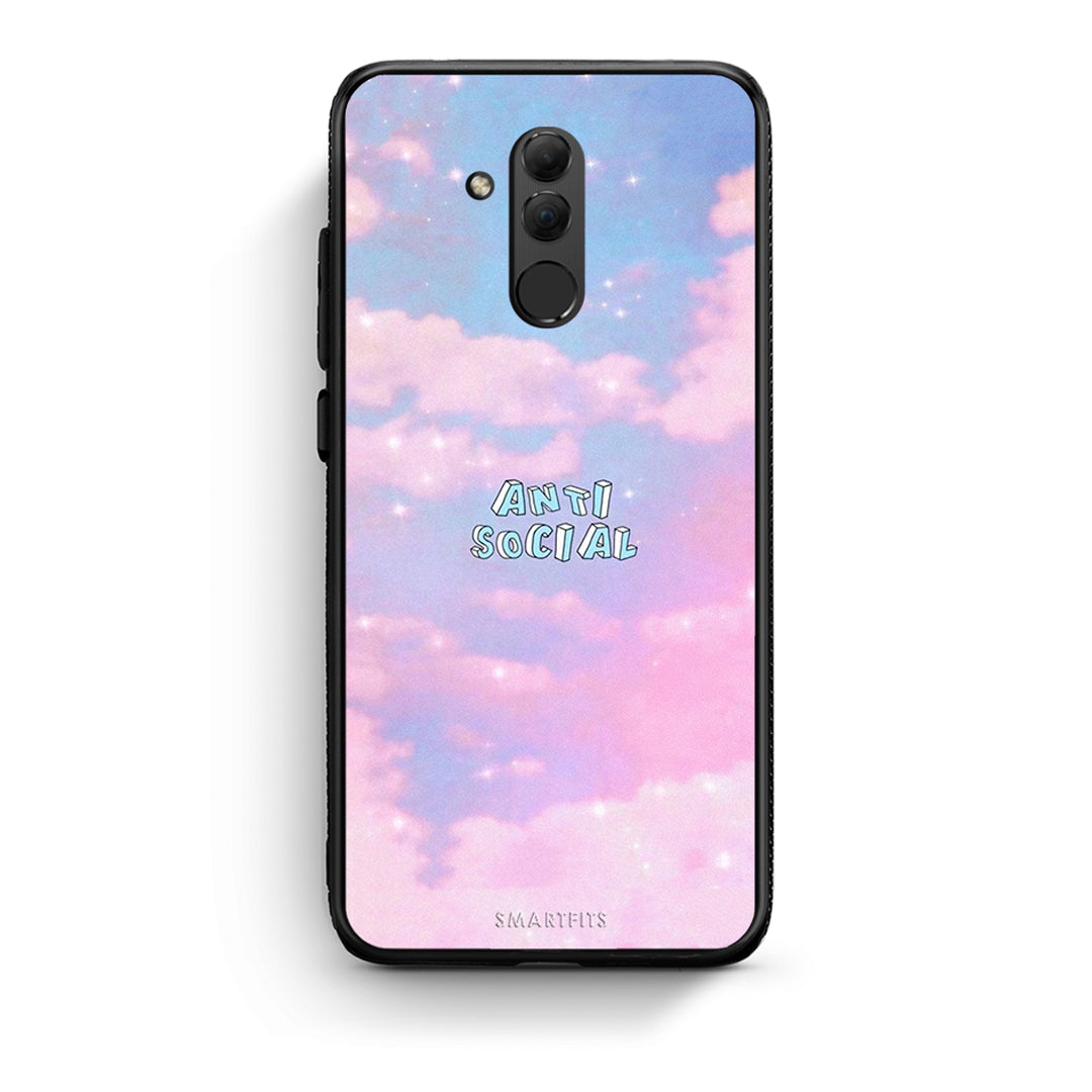 Huawei Mate 20 Lite Anti Social Θήκη Αγίου Βαλεντίνου από τη Smartfits με σχέδιο στο πίσω μέρος και μαύρο περίβλημα | Smartphone case with colorful back and black bezels by Smartfits