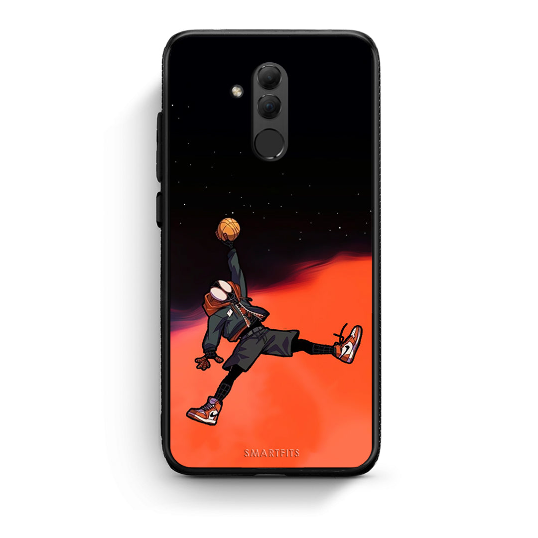 Huawei Mate 20 Lite Basketball Hero θήκη από τη Smartfits με σχέδιο στο πίσω μέρος και μαύρο περίβλημα | Smartphone case with colorful back and black bezels by Smartfits