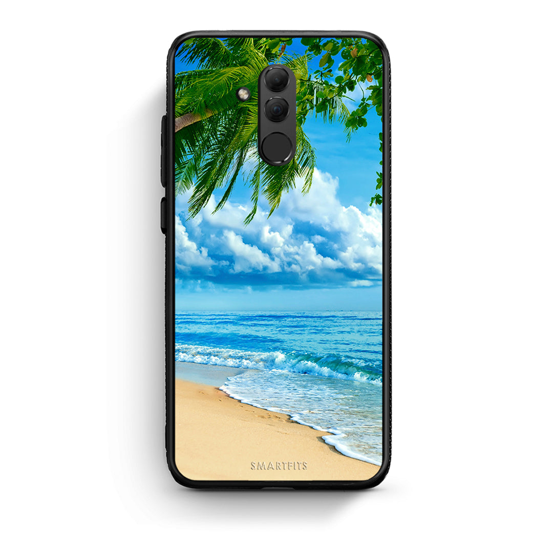 Huawei Mate 20 Lite Beautiful Beach θήκη από τη Smartfits με σχέδιο στο πίσω μέρος και μαύρο περίβλημα | Smartphone case with colorful back and black bezels by Smartfits