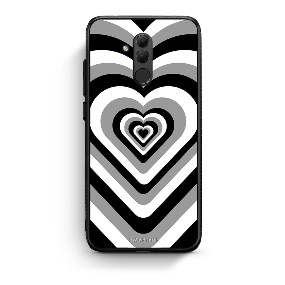 Huawei Mate 20 Lite Black Hearts θήκη από τη Smartfits με σχέδιο στο πίσω μέρος και μαύρο περίβλημα | Smartphone case with colorful back and black bezels by Smartfits