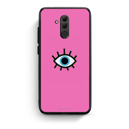 Huawei Mate 20 Lite Blue Eye Pink θήκη από τη Smartfits με σχέδιο στο πίσω μέρος και μαύρο περίβλημα | Smartphone case with colorful back and black bezels by Smartfits