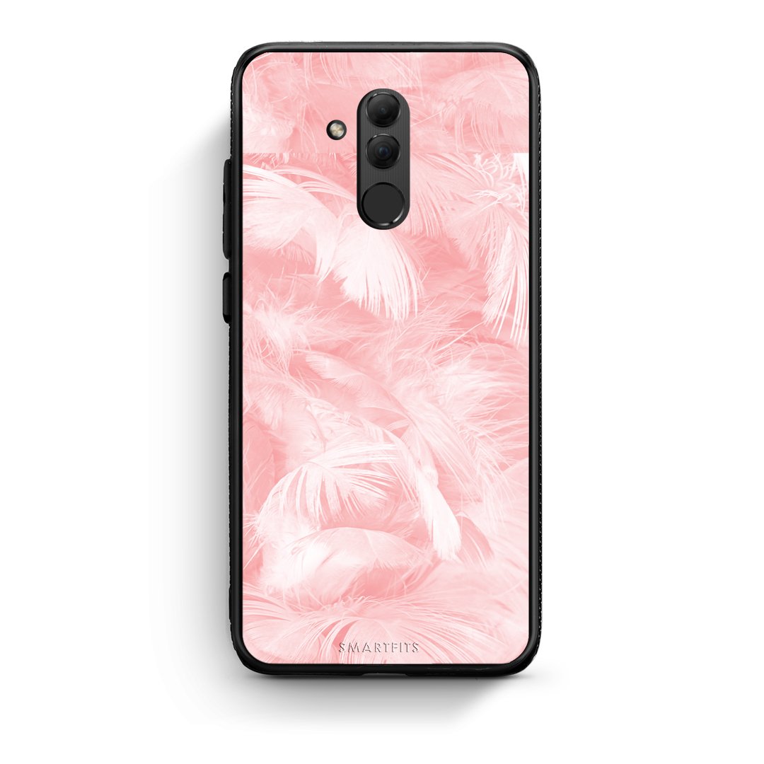 33 - Huawei Mate 20 Lite  Pink Feather Boho case, cover, bumper