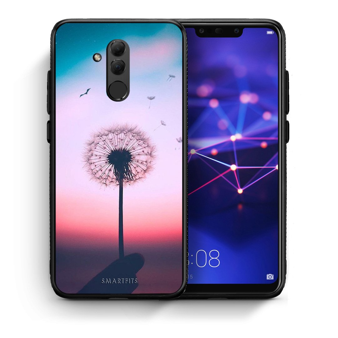 Θήκη Huawei Mate 20 Lite Wish Boho από τη Smartfits με σχέδιο στο πίσω μέρος και μαύρο περίβλημα | Huawei Mate 20 Lite Wish Boho case with colorful back and black bezels