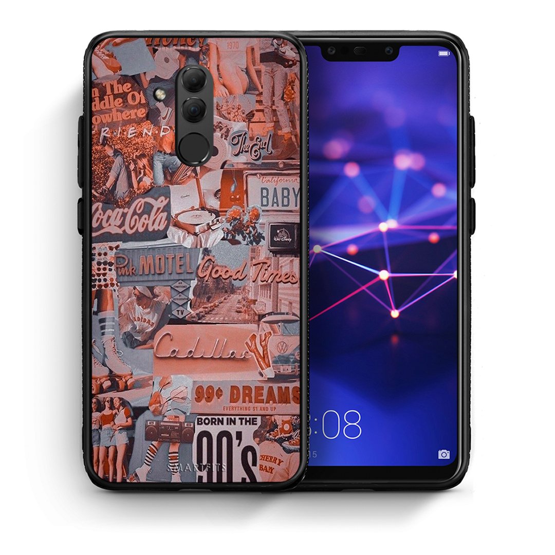 Θήκη Huawei Mate 20 Lite Born In 90s από τη Smartfits με σχέδιο στο πίσω μέρος και μαύρο περίβλημα | Huawei Mate 20 Lite Born In 90s case with colorful back and black bezels
