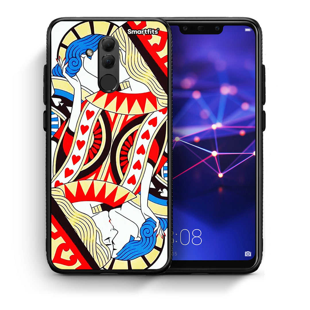 Θήκη Huawei Mate 20 Lite Card Love από τη Smartfits με σχέδιο στο πίσω μέρος και μαύρο περίβλημα | Huawei Mate 20 Lite Card Love case with colorful back and black bezels