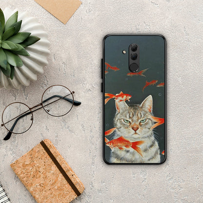 Cat Goldfish - Huawei Mate 20 Lite θήκη
