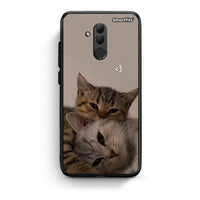 Thumbnail for Huawei Mate 20 Lite Cats In Love Θήκη από τη Smartfits με σχέδιο στο πίσω μέρος και μαύρο περίβλημα | Smartphone case with colorful back and black bezels by Smartfits