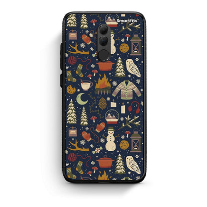 Huawei Mate 20 Lite Christmas Elements θήκη από τη Smartfits με σχέδιο στο πίσω μέρος και μαύρο περίβλημα | Smartphone case with colorful back and black bezels by Smartfits