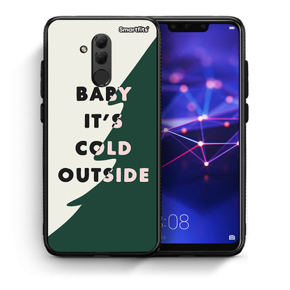 Θήκη Huawei Mate 20 Lite Cold Outside από τη Smartfits με σχέδιο στο πίσω μέρος και μαύρο περίβλημα | Huawei Mate 20 Lite Cold Outside case with colorful back and black bezels
