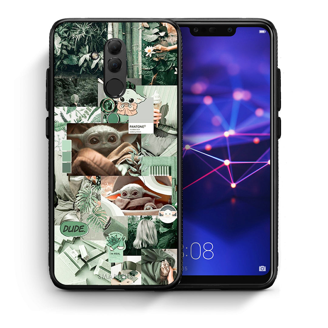 Θήκη Αγίου Βαλεντίνου Huawei Mate 20 Lite Collage Dude από τη Smartfits με σχέδιο στο πίσω μέρος και μαύρο περίβλημα | Huawei Mate 20 Lite Collage Dude case with colorful back and black bezels