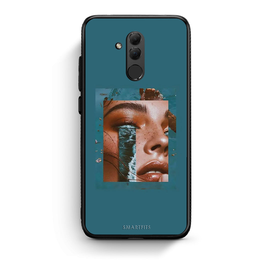 Huawei Mate 20 Lite Cry An Ocean θήκη από τη Smartfits με σχέδιο στο πίσω μέρος και μαύρο περίβλημα | Smartphone case with colorful back and black bezels by Smartfits