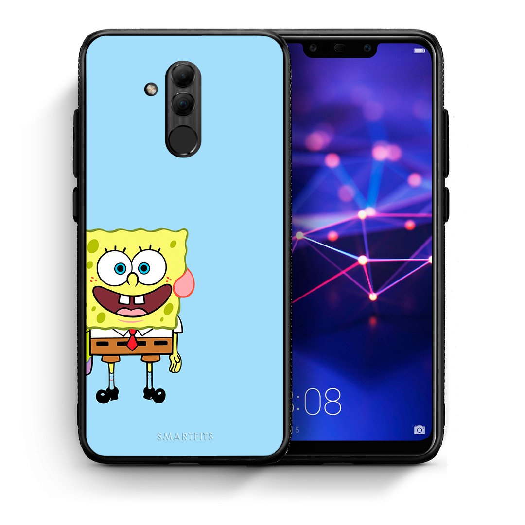 Θήκη Huawei Mate 20 Lite Friends Bob από τη Smartfits με σχέδιο στο πίσω μέρος και μαύρο περίβλημα | Huawei Mate 20 Lite Friends Bob case with colorful back and black bezels