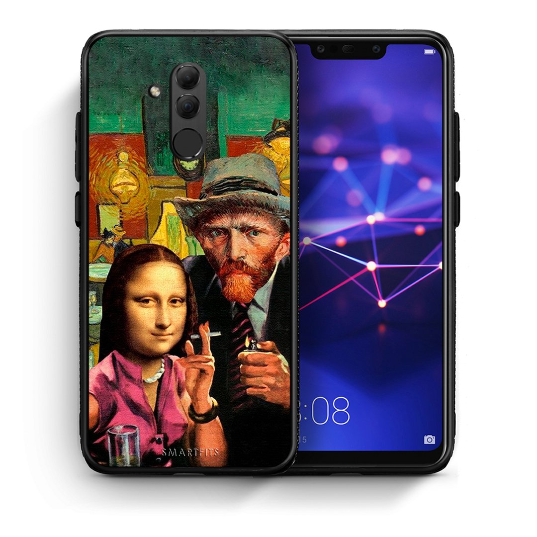 Θήκη Huawei Mate 20 Lite Funny Art από τη Smartfits με σχέδιο στο πίσω μέρος και μαύρο περίβλημα | Huawei Mate 20 Lite Funny Art case with colorful back and black bezels