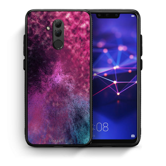 Θήκη Huawei Mate 20 Lite Aurora Galaxy από τη Smartfits με σχέδιο στο πίσω μέρος και μαύρο περίβλημα | Huawei Mate 20 Lite Aurora Galaxy case with colorful back and black bezels