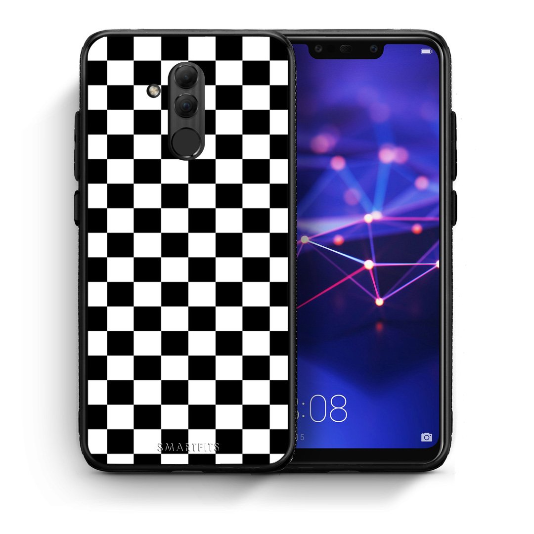 Θήκη Huawei Mate 20 Lite Squares Geometric από τη Smartfits με σχέδιο στο πίσω μέρος και μαύρο περίβλημα | Huawei Mate 20 Lite Squares Geometric case with colorful back and black bezels