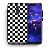 Thumbnail for Θήκη Huawei Mate 20 Lite Squares Geometric από τη Smartfits με σχέδιο στο πίσω μέρος και μαύρο περίβλημα | Huawei Mate 20 Lite Squares Geometric case with colorful back and black bezels