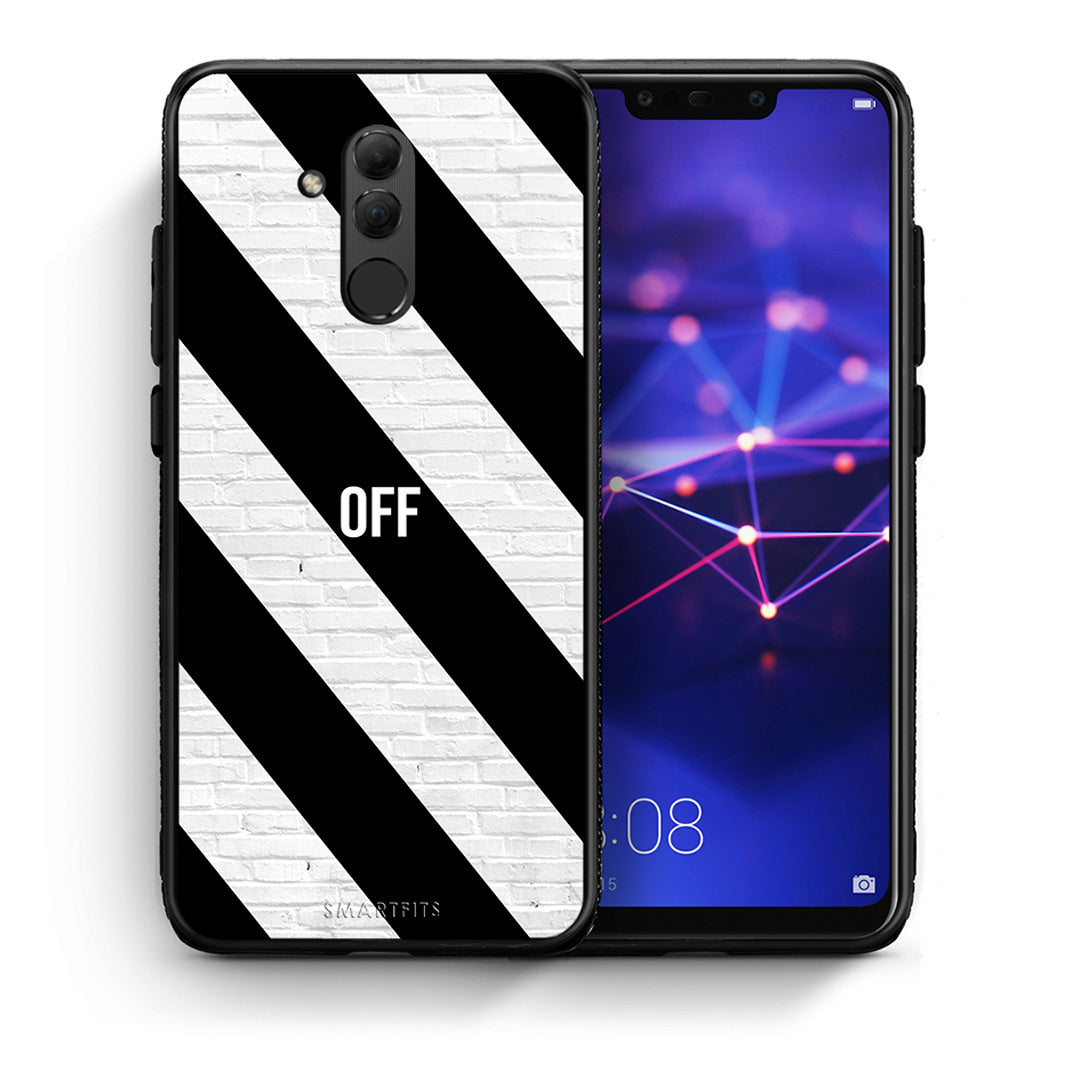 Θήκη Huawei Mate 20 Lite Get Off από τη Smartfits με σχέδιο στο πίσω μέρος και μαύρο περίβλημα | Huawei Mate 20 Lite Get Off case with colorful back and black bezels