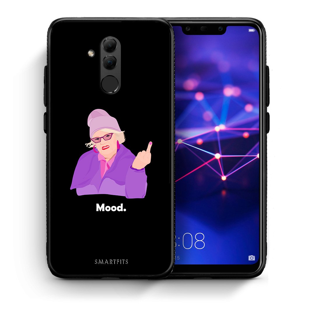 Θήκη Huawei Mate 20 Lite Grandma Mood Black από τη Smartfits με σχέδιο στο πίσω μέρος και μαύρο περίβλημα | Huawei Mate 20 Lite Grandma Mood Black case with colorful back and black bezels