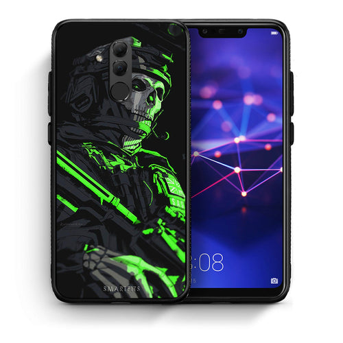 Θήκη Αγίου Βαλεντίνου Huawei Mate 20 Lite Green Soldier από τη Smartfits με σχέδιο στο πίσω μέρος και μαύρο περίβλημα | Huawei Mate 20 Lite Green Soldier case with colorful back and black bezels