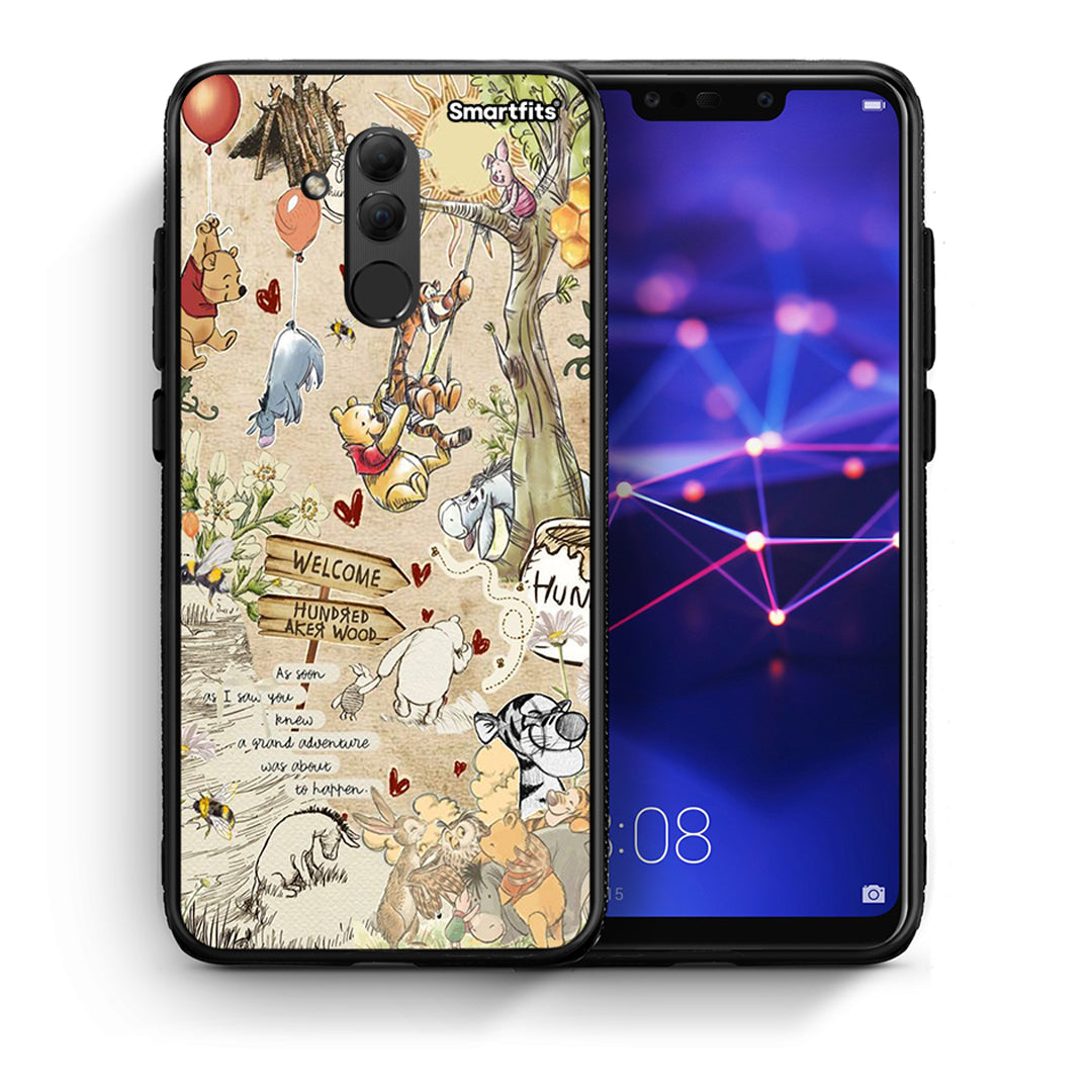 Θήκη Huawei Mate 20 Lite Happy Friends από τη Smartfits με σχέδιο στο πίσω μέρος και μαύρο περίβλημα | Huawei Mate 20 Lite Happy Friends case with colorful back and black bezels