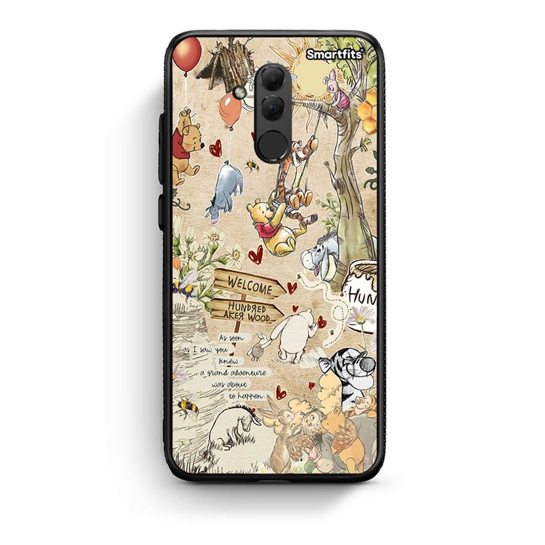 Huawei Mate 20 Lite Happy Friends θήκη από τη Smartfits με σχέδιο στο πίσω μέρος και μαύρο περίβλημα | Smartphone case with colorful back and black bezels by Smartfits