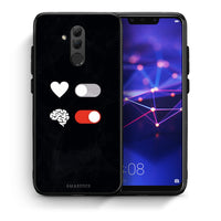 Thumbnail for Θήκη Αγίου Βαλεντίνου Huawei Mate 20 Lite Heart Vs Brain από τη Smartfits με σχέδιο στο πίσω μέρος και μαύρο περίβλημα | Huawei Mate 20 Lite Heart Vs Brain case with colorful back and black bezels