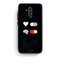 Thumbnail for Huawei Mate 20 Lite Heart Vs Brain Θήκη Αγίου Βαλεντίνου από τη Smartfits με σχέδιο στο πίσω μέρος και μαύρο περίβλημα | Smartphone case with colorful back and black bezels by Smartfits