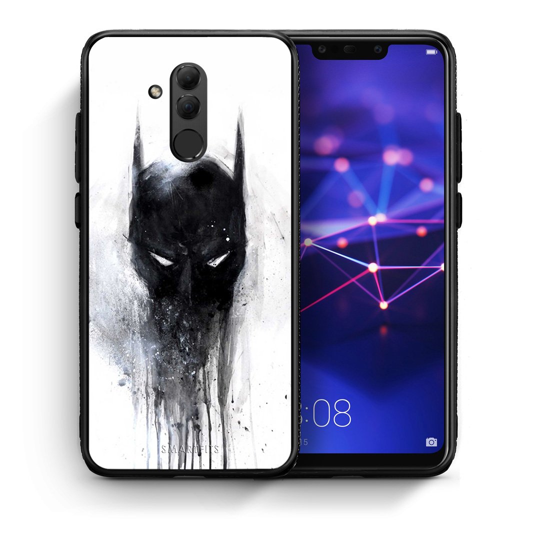 Θήκη Huawei Mate 20 Lite Paint Bat Hero από τη Smartfits με σχέδιο στο πίσω μέρος και μαύρο περίβλημα | Huawei Mate 20 Lite Paint Bat Hero case with colorful back and black bezels