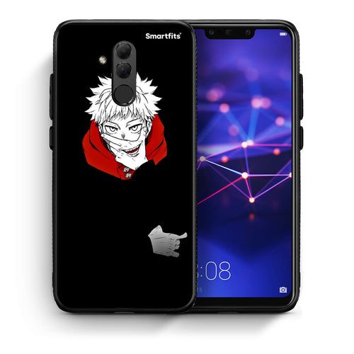 Θήκη Huawei Mate 20 Lite Itadori Anime από τη Smartfits με σχέδιο στο πίσω μέρος και μαύρο περίβλημα | Huawei Mate 20 Lite Itadori Anime case with colorful back and black bezels