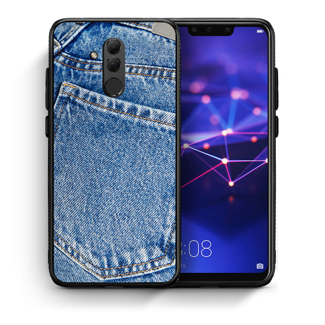 Θήκη Huawei Mate 20 Lite Jeans Pocket από τη Smartfits με σχέδιο στο πίσω μέρος και μαύρο περίβλημα | Huawei Mate 20 Lite Jeans Pocket case with colorful back and black bezels