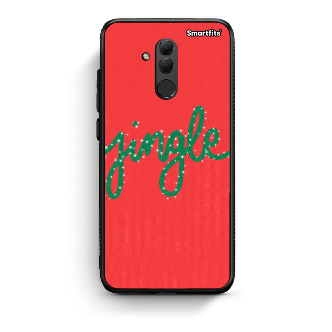 Huawei Mate 20 Lite Jingle Xmas θήκη από τη Smartfits με σχέδιο στο πίσω μέρος και μαύρο περίβλημα | Smartphone case with colorful back and black bezels by Smartfits