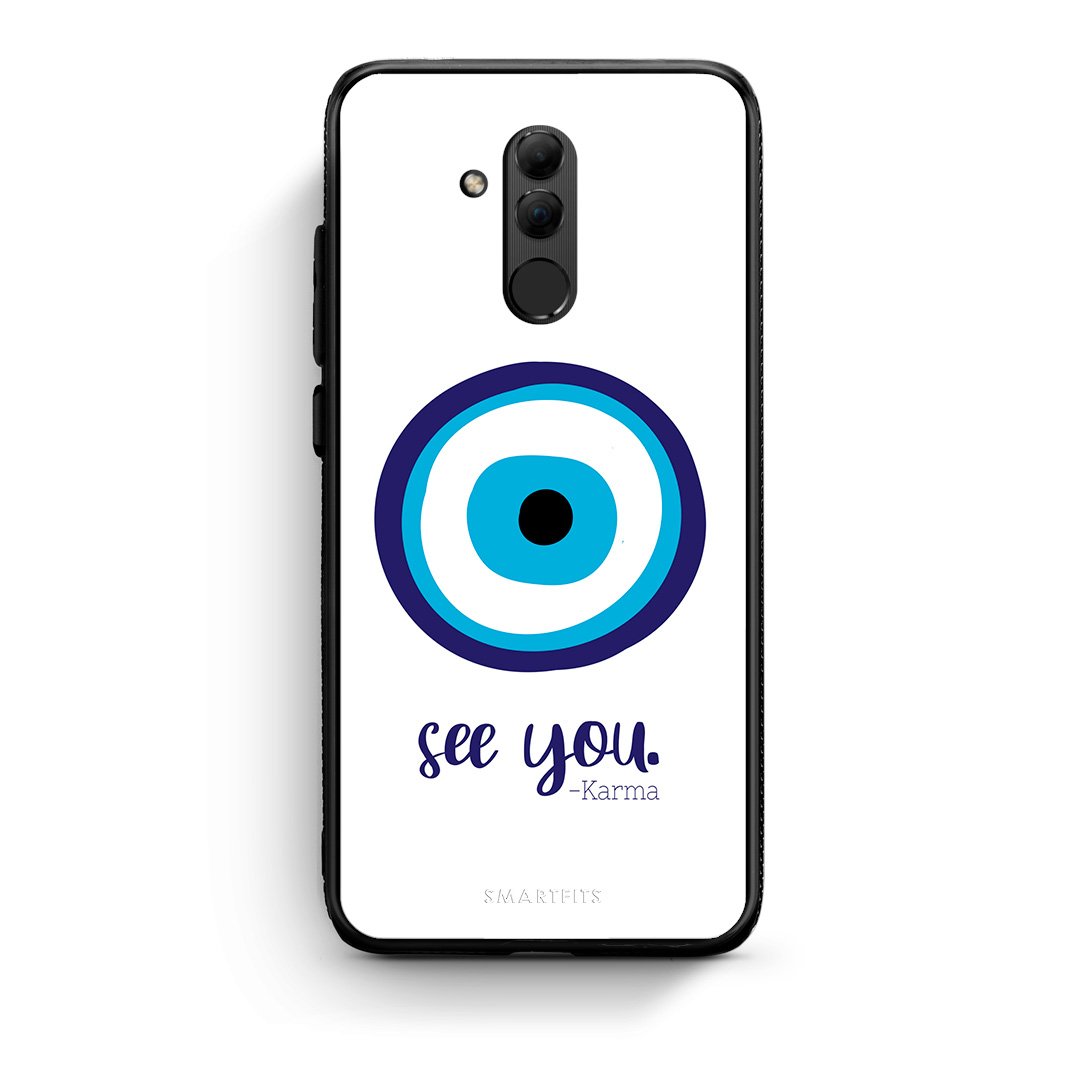 Huawei Mate 20 Lite Karma Says θήκη από τη Smartfits με σχέδιο στο πίσω μέρος και μαύρο περίβλημα | Smartphone case with colorful back and black bezels by Smartfits