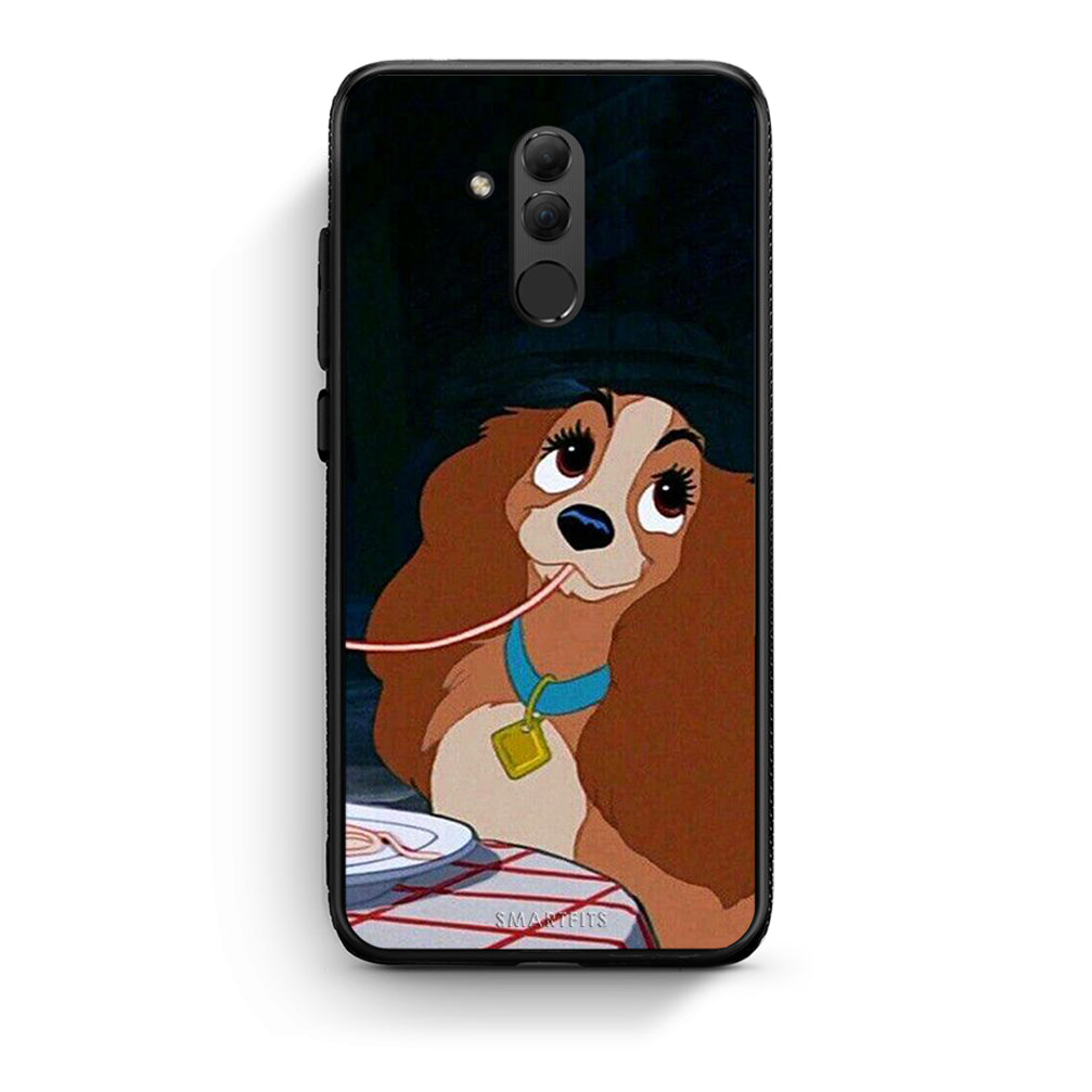 Huawei Mate 20 Lite Lady And Tramp 2 Θήκη Αγίου Βαλεντίνου από τη Smartfits με σχέδιο στο πίσω μέρος και μαύρο περίβλημα | Smartphone case with colorful back and black bezels by Smartfits