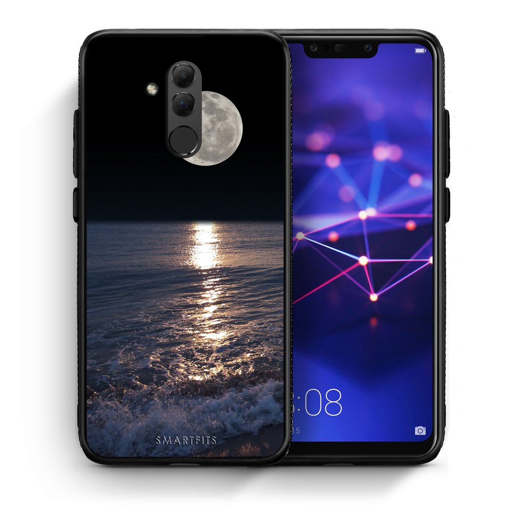 Θήκη Huawei Mate 20 Lite Moon Landscape από τη Smartfits με σχέδιο στο πίσω μέρος και μαύρο περίβλημα | Huawei Mate 20 Lite Moon Landscape case with colorful back and black bezels