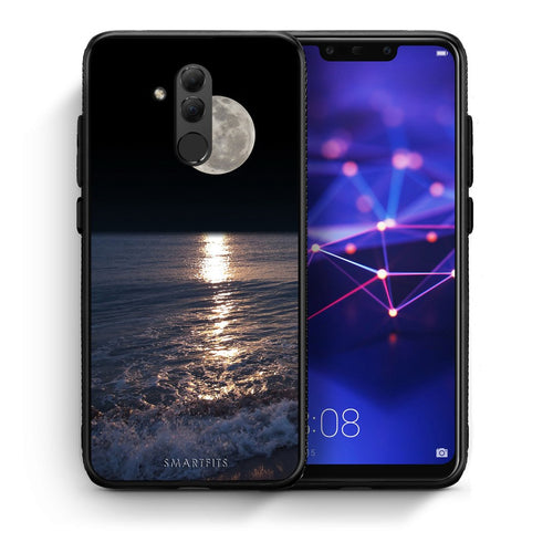 Θήκη Huawei Mate 20 Lite Moon Landscape από τη Smartfits με σχέδιο στο πίσω μέρος και μαύρο περίβλημα | Huawei Mate 20 Lite Moon Landscape case with colorful back and black bezels