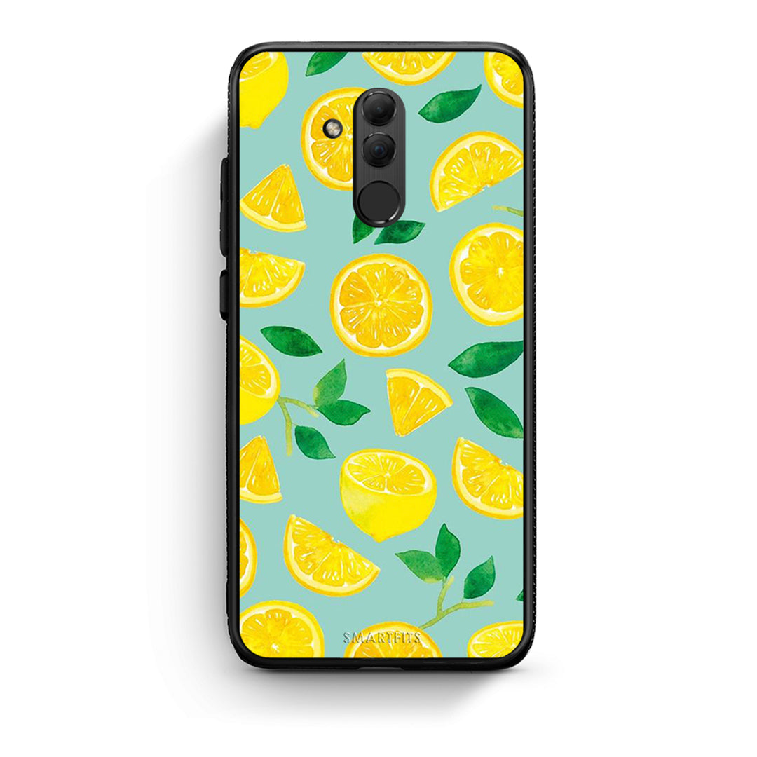 Huawei Mate 20 Lite Lemons θήκη από τη Smartfits με σχέδιο στο πίσω μέρος και μαύρο περίβλημα | Smartphone case with colorful back and black bezels by Smartfits