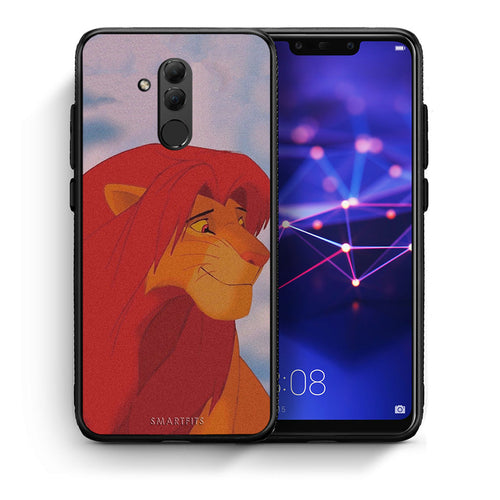 Θήκη Αγίου Βαλεντίνου Huawei Mate 20 Lite Lion Love 1 από τη Smartfits με σχέδιο στο πίσω μέρος και μαύρο περίβλημα | Huawei Mate 20 Lite Lion Love 1 case with colorful back and black bezels