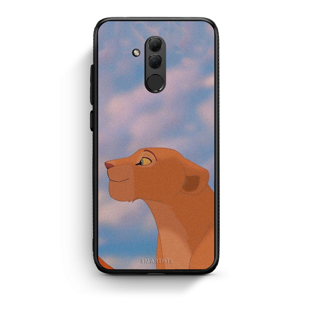Huawei Mate 20 Lite Lion Love 2 Θήκη Αγίου Βαλεντίνου από τη Smartfits με σχέδιο στο πίσω μέρος και μαύρο περίβλημα | Smartphone case with colorful back and black bezels by Smartfits