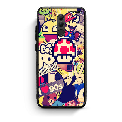 Huawei Mate 20 Lite Love The 90s θήκη από τη Smartfits με σχέδιο στο πίσω μέρος και μαύρο περίβλημα | Smartphone case with colorful back and black bezels by Smartfits