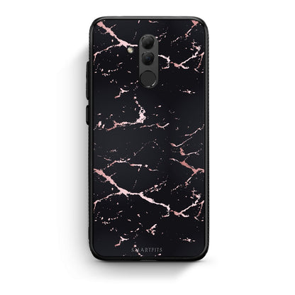 4 - Huawei Mate 20 Lite  Black Rosegold Marble case, cover, bumper