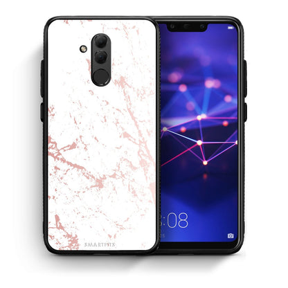 Θήκη Huawei Mate 20 Lite Pink Splash Marble από τη Smartfits με σχέδιο στο πίσω μέρος και μαύρο περίβλημα | Huawei Mate 20 Lite Pink Splash Marble case with colorful back and black bezels