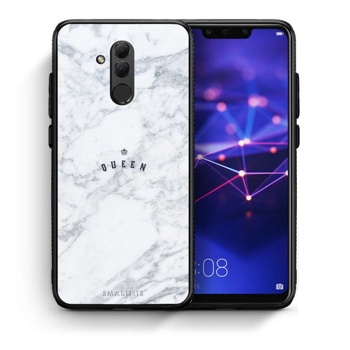 Θήκη Huawei Mate 20 Lite Queen Marble από τη Smartfits με σχέδιο στο πίσω μέρος και μαύρο περίβλημα | Huawei Mate 20 Lite Queen Marble case with colorful back and black bezels