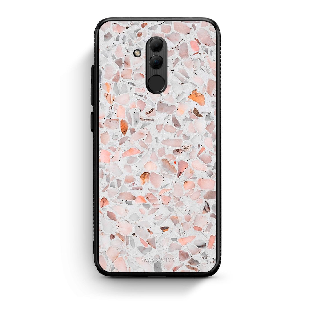 Huawei Mate 20 Lite Marble Terrazzo θήκη από τη Smartfits με σχέδιο στο πίσω μέρος και μαύρο περίβλημα | Smartphone case with colorful back and black bezels by Smartfits