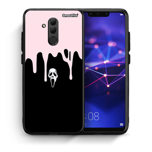 Θήκη Huawei Mate 20 Lite Melting Halloween Mask από τη Smartfits με σχέδιο στο πίσω μέρος και μαύρο περίβλημα | Huawei Mate 20 Lite Melting Halloween Mask case with colorful back and black bezels