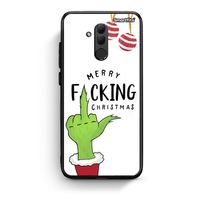 Huawei Mate 20 Lite Merry F Xmas θήκη από τη Smartfits με σχέδιο στο πίσω μέρος και μαύρο περίβλημα | Smartphone case with colorful back and black bezels by Smartfits