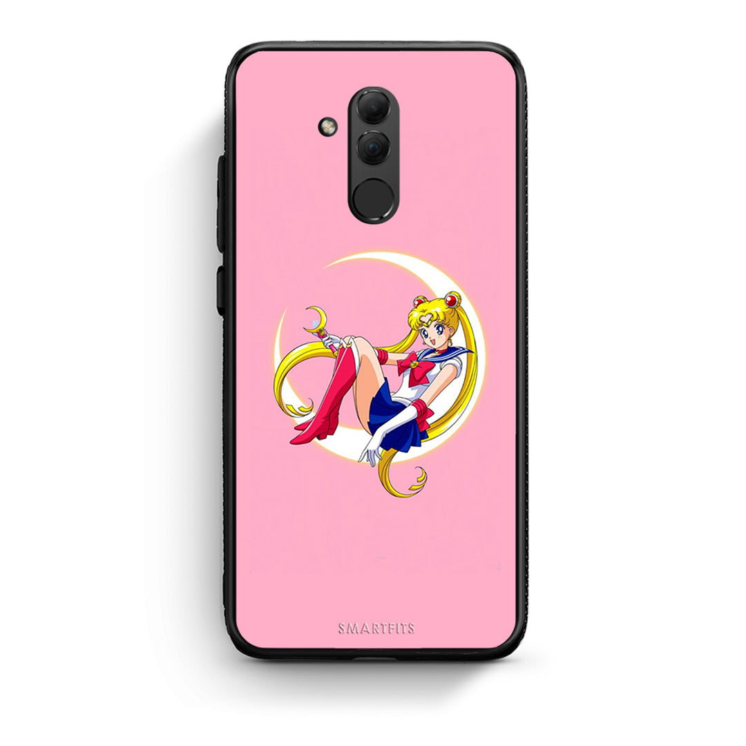 Huawei Mate 20 Lite Moon Girl θήκη από τη Smartfits με σχέδιο στο πίσω μέρος και μαύρο περίβλημα | Smartphone case with colorful back and black bezels by Smartfits