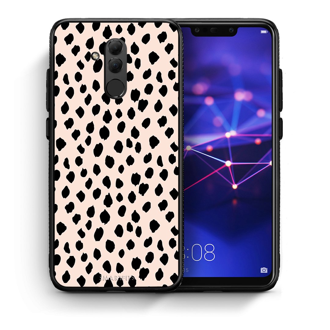 Θήκη Huawei Mate 20 Lite New Polka Dots από τη Smartfits με σχέδιο στο πίσω μέρος και μαύρο περίβλημα | Huawei Mate 20 Lite New Polka Dots case with colorful back and black bezels
