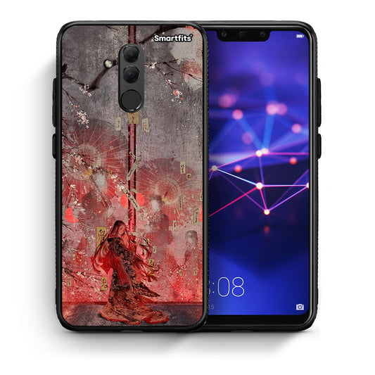 Θήκη Huawei Mate 20 Lite Nezuko Kamado από τη Smartfits με σχέδιο στο πίσω μέρος και μαύρο περίβλημα | Huawei Mate 20 Lite Nezuko Kamado case with colorful back and black bezels