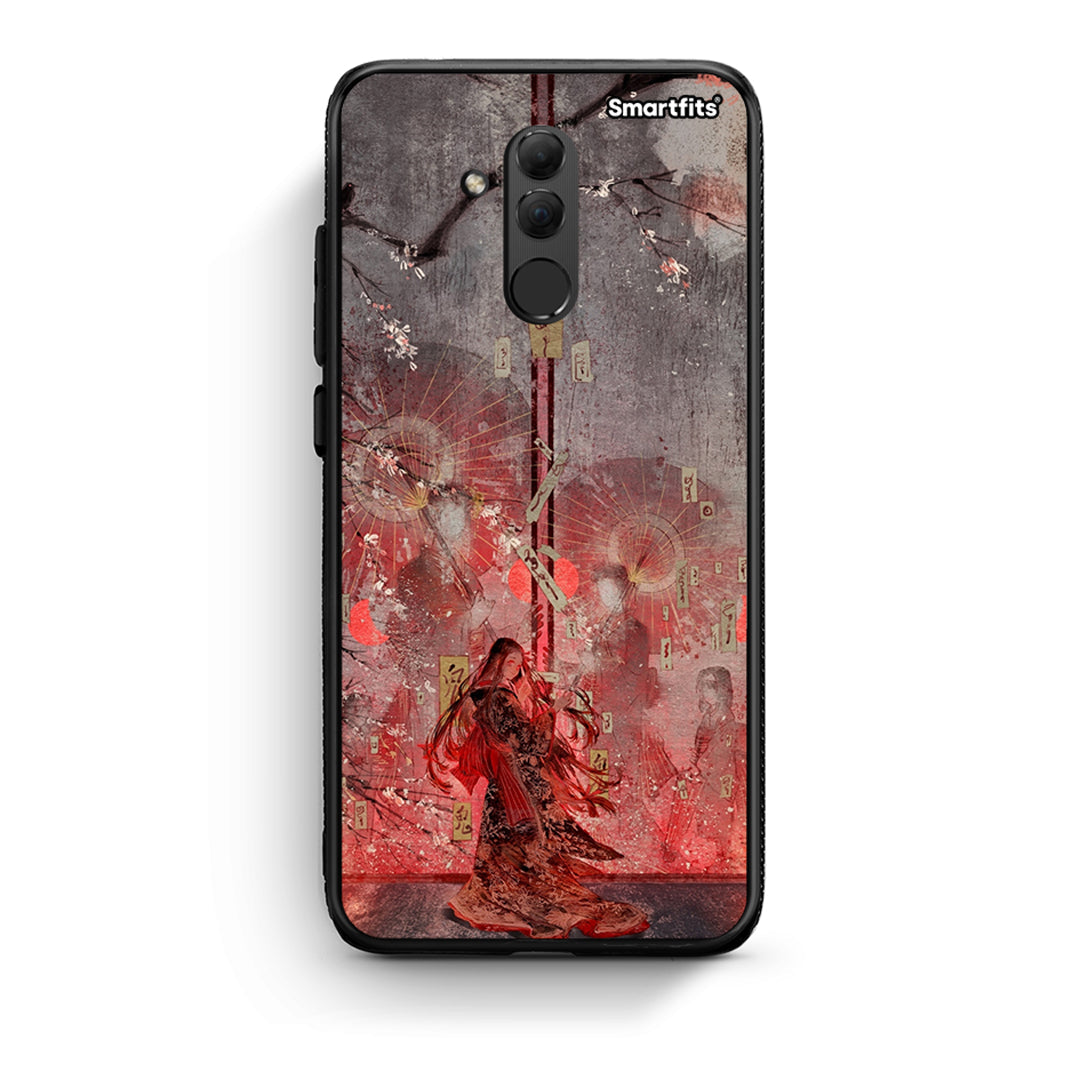 Huawei Mate 20 Lite Nezuko Kamado θήκη από τη Smartfits με σχέδιο στο πίσω μέρος και μαύρο περίβλημα | Smartphone case with colorful back and black bezels by Smartfits