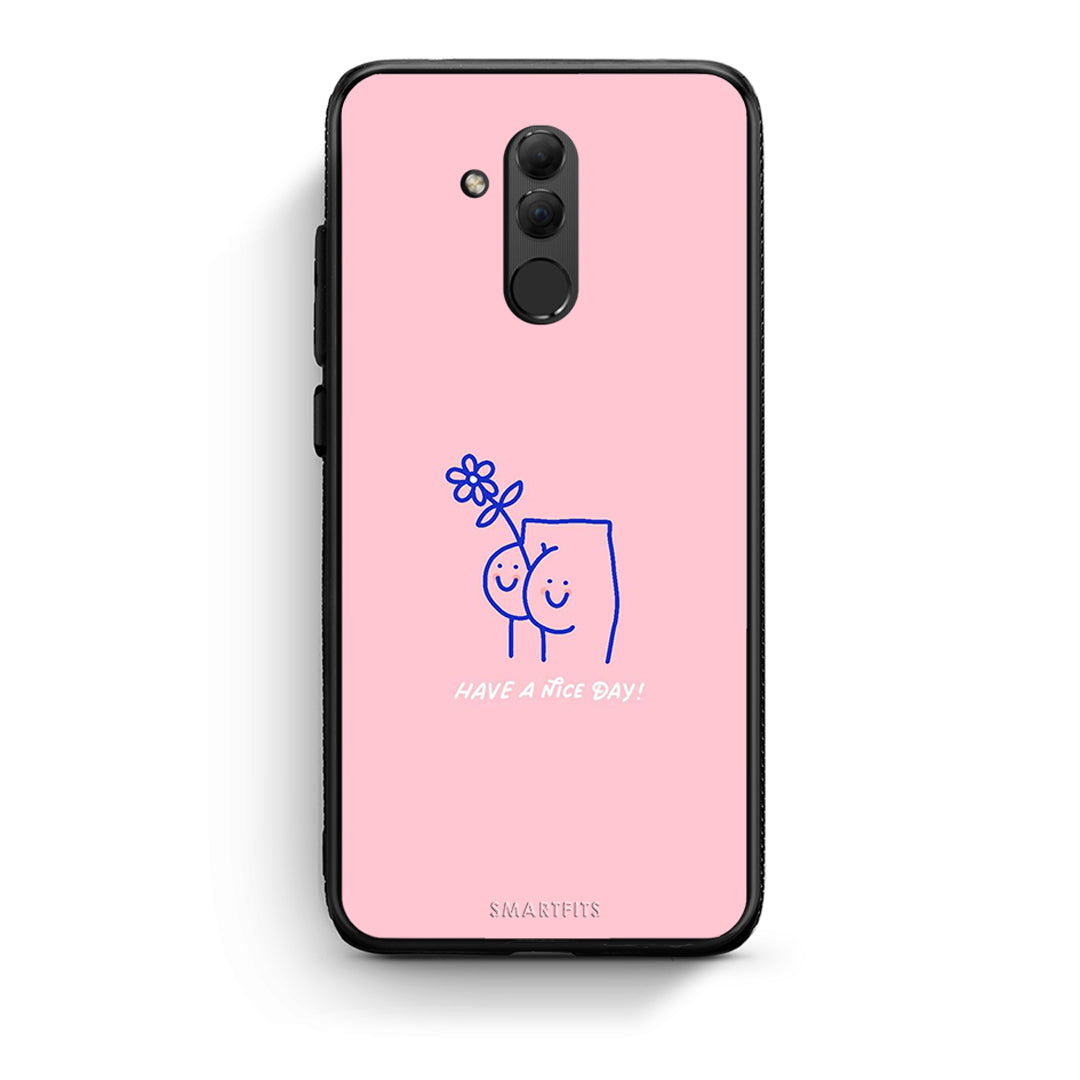 Huawei Mate 20 Lite Nice Day θήκη από τη Smartfits με σχέδιο στο πίσω μέρος και μαύρο περίβλημα | Smartphone case with colorful back and black bezels by Smartfits